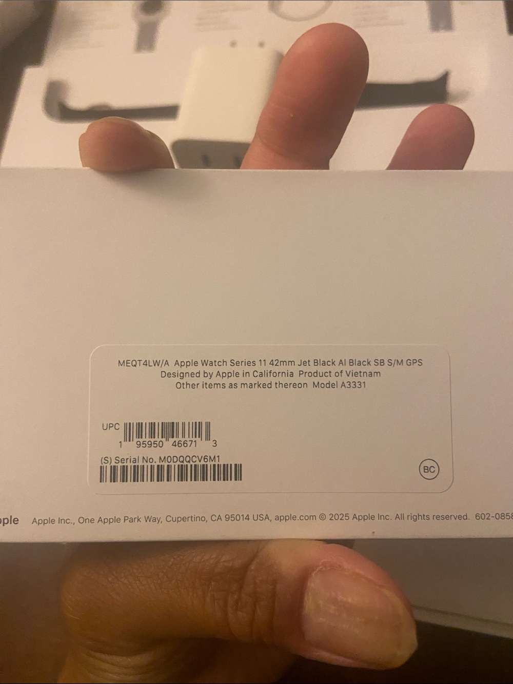 Apple Watch series 11 42MM jet black AI black SB S/M  GPS - Picture 11 of 11